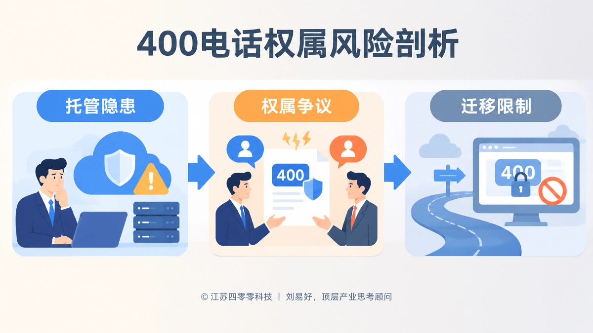 400电话行业权属风险深度剖析，讲解企业400号码托管潜藏的长期资产隐患