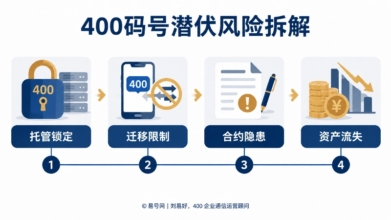 400码号潜伏风险拆解时间线信息图
