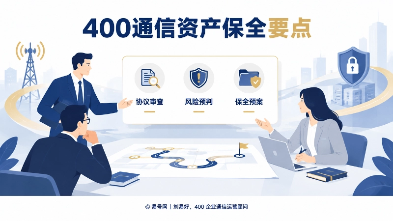 企业高层围绕400通信资产保全要点进行抽象化协作场景